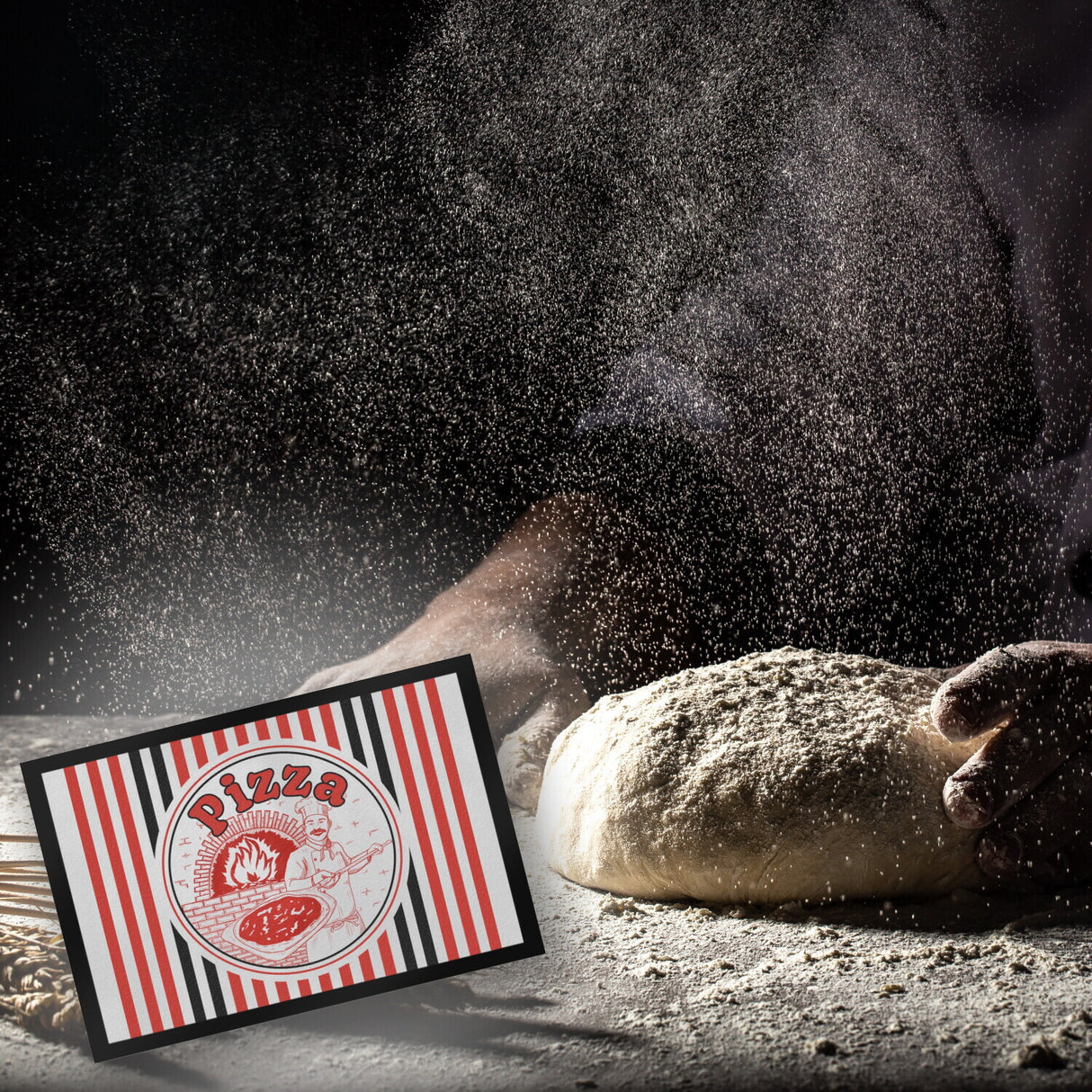 Pizzakarton Fußmatte für Pizzafans