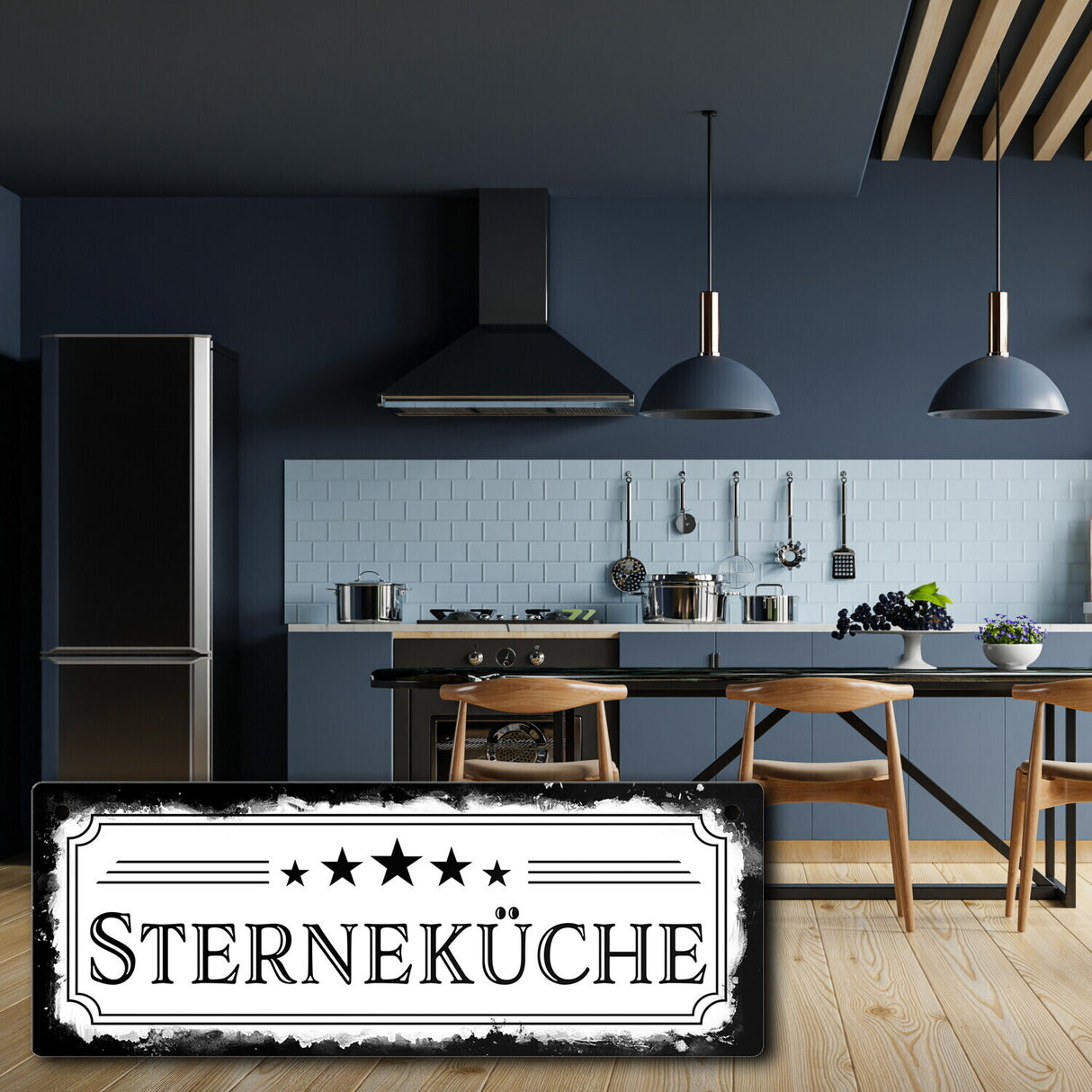 Sterneküche Metallschild für die Küche