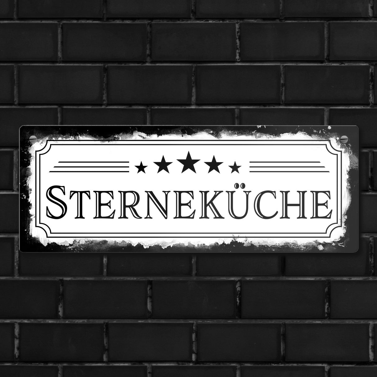 Sterneküche Metallschild für die Küche