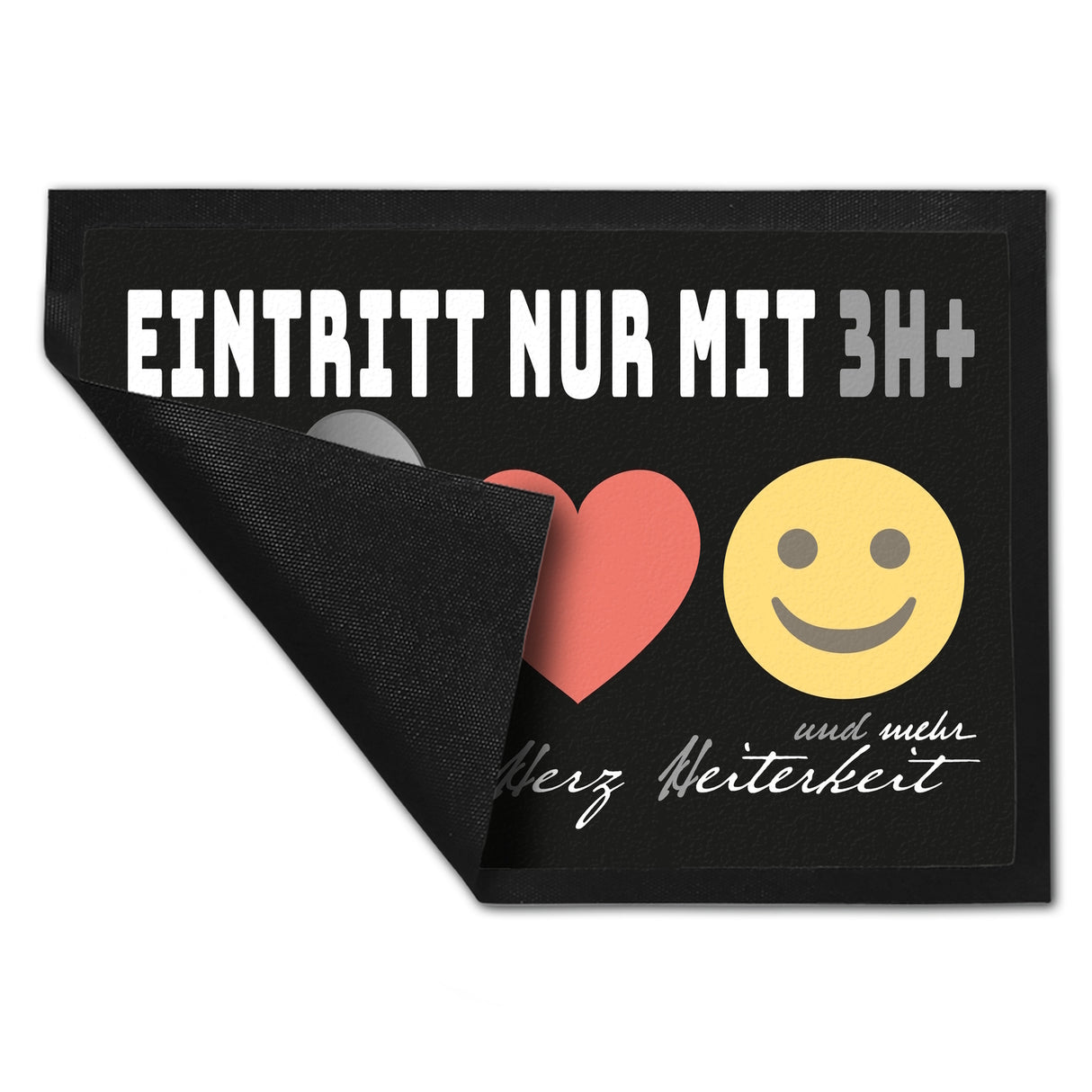 Haushalts-Regeln Fußmatte mit 3H+ Motiv