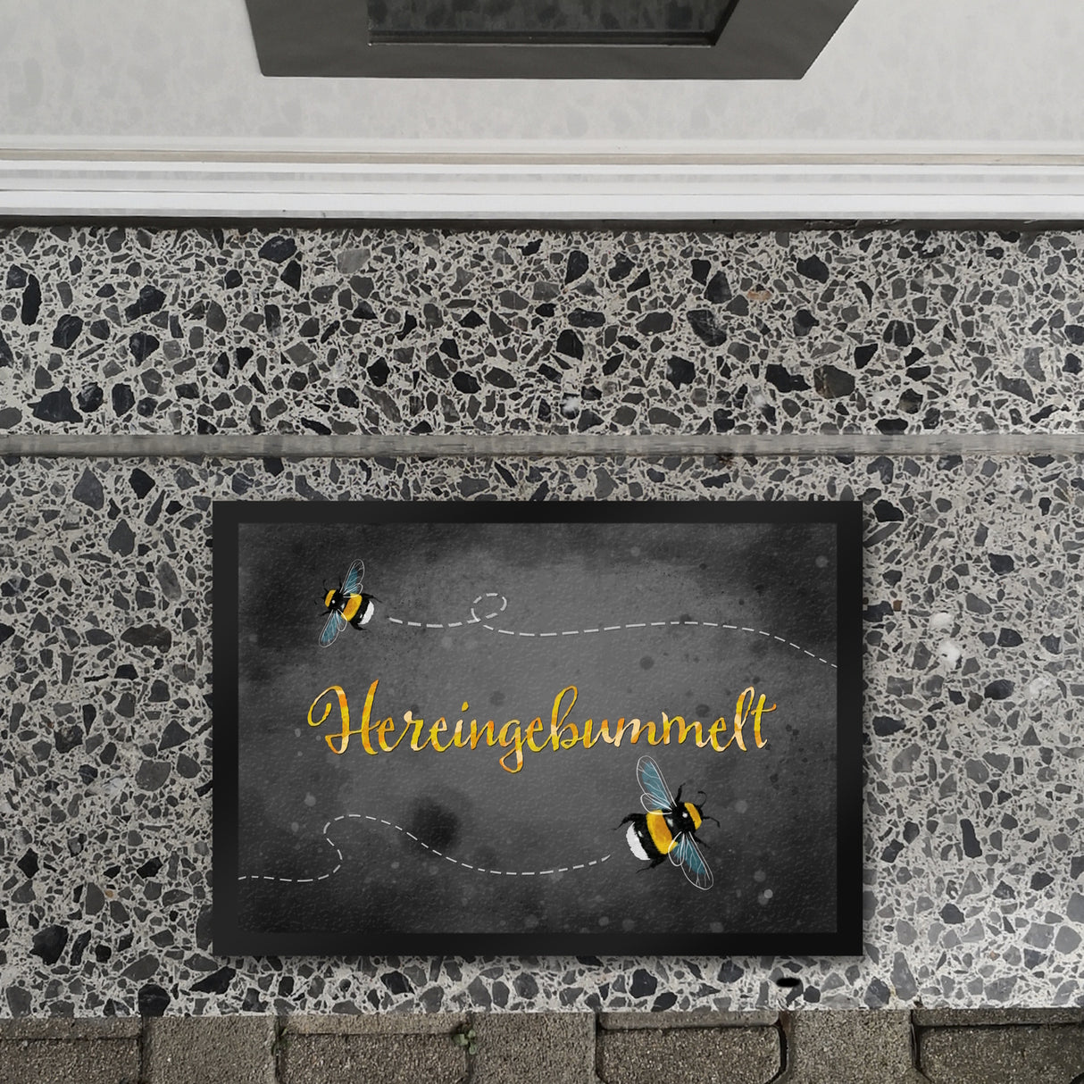 Hereingebummelt Hummel Fußmatte