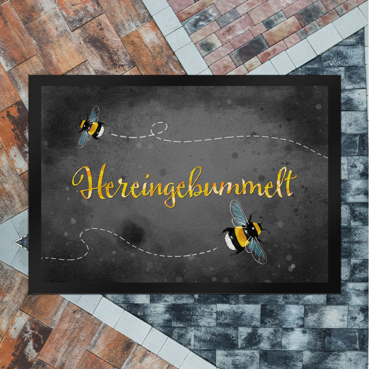 Hereingebummelt Hummel Fußmatte