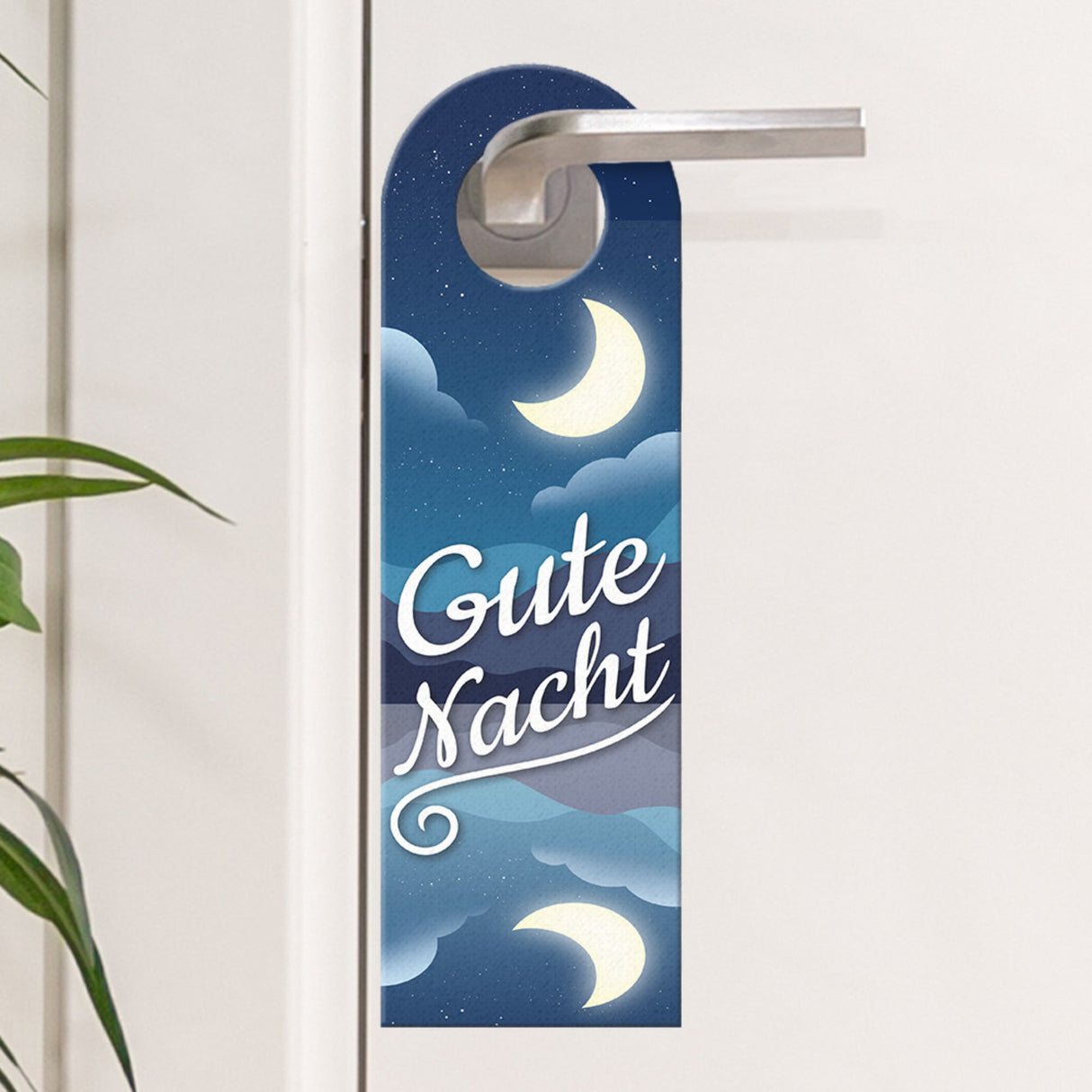 Gute Nacht oder Guten Morgen Türhänger