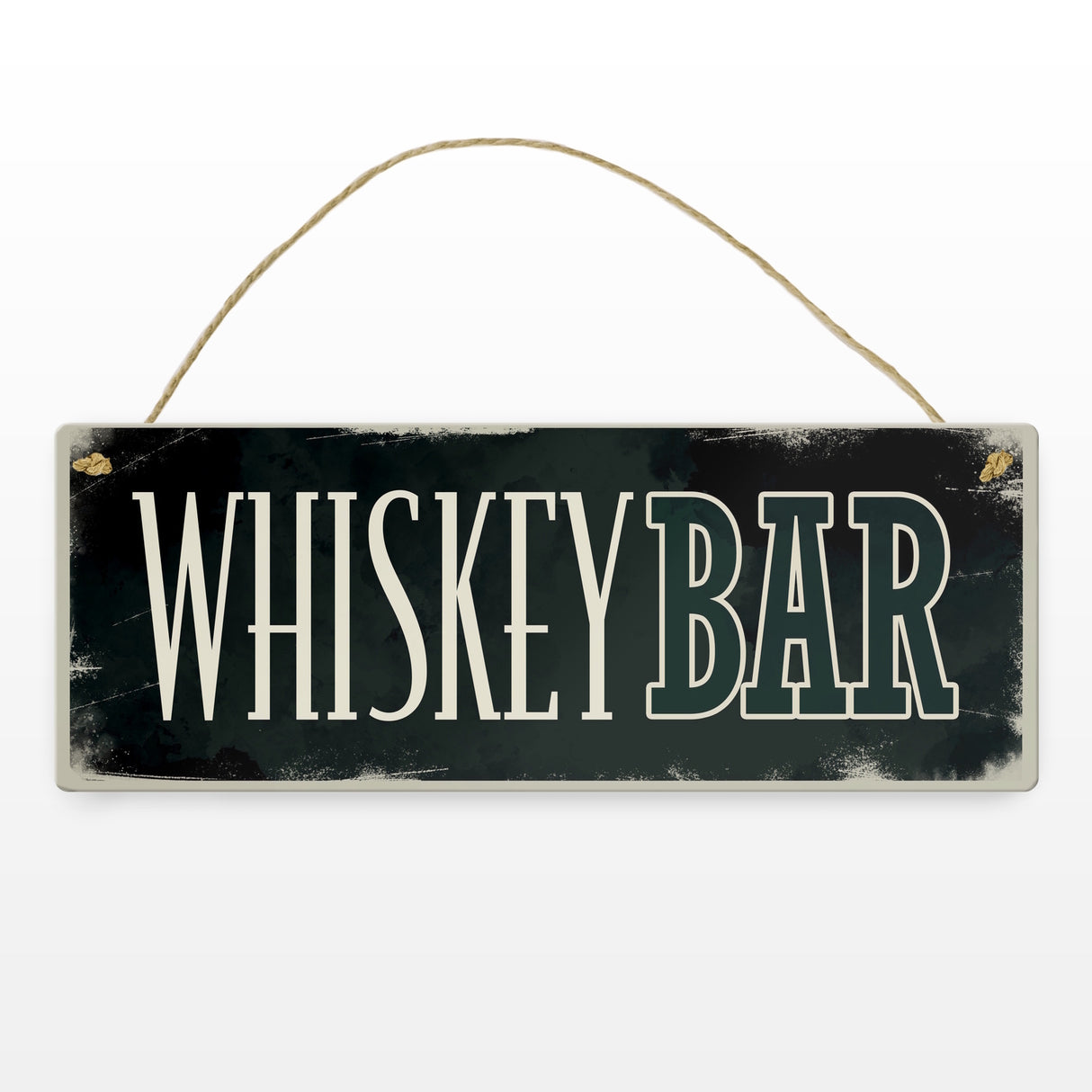 Whiskeybar Metallschild im Used-Look