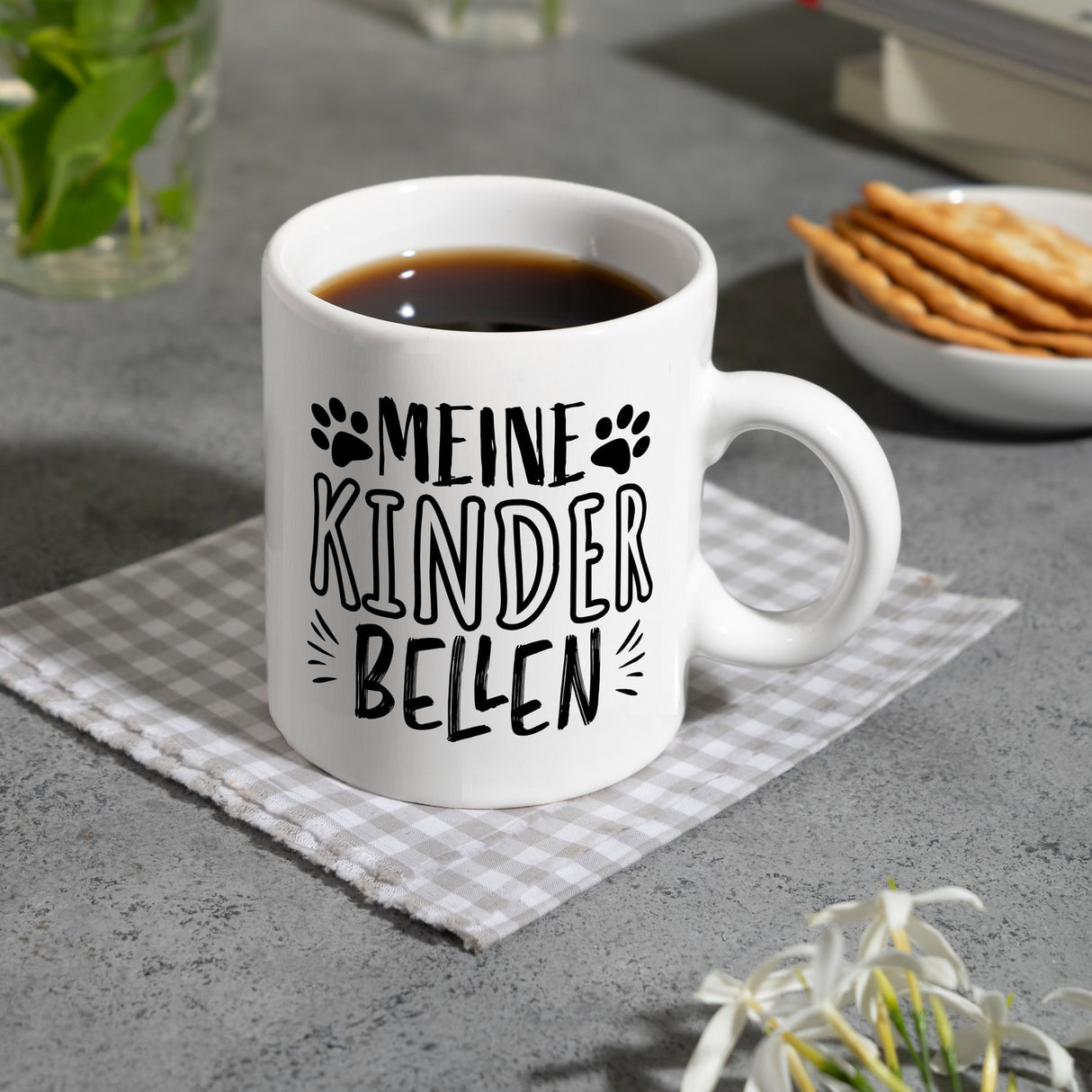 Meine Kinder bellen Hunde Kaffeebecher