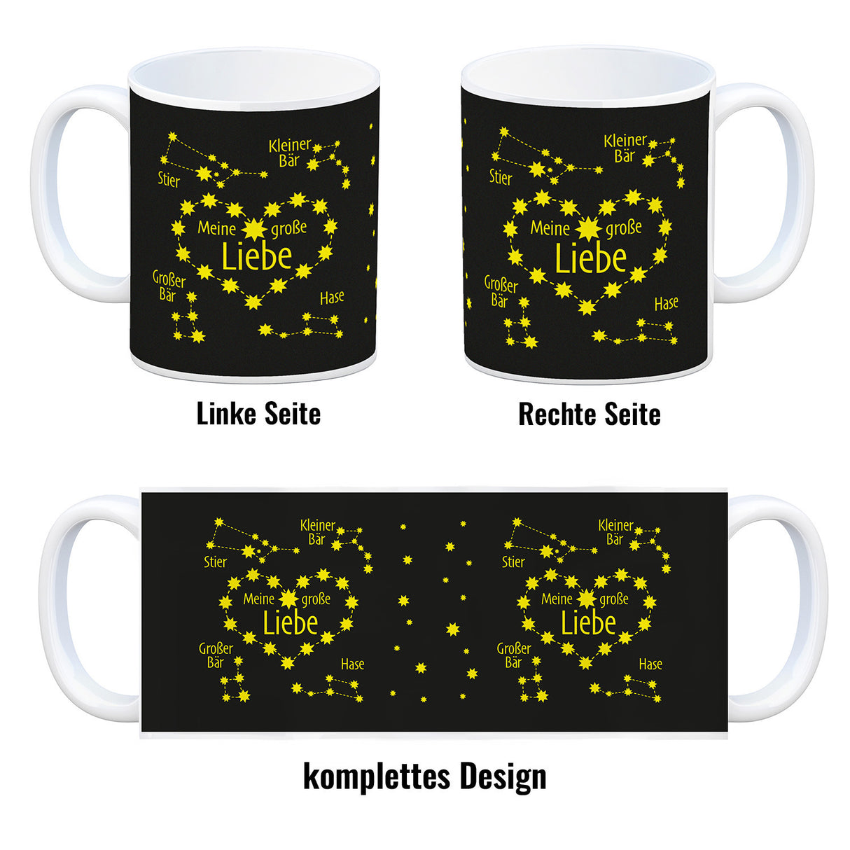 Sternbild Meine große Liebe Kaffeebecher