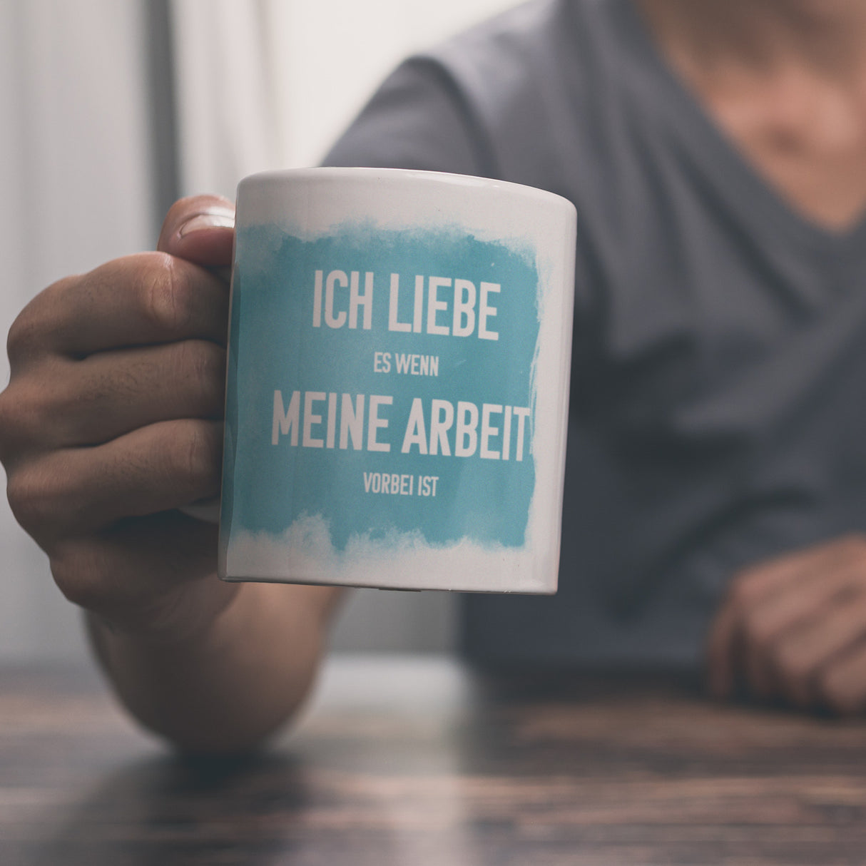 Ich liebe es wenn meine Arbeit vorbei ist Kaffeebecher