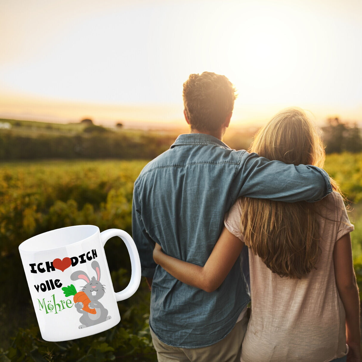 Ich liebe dich volle Möhre Kaffeebecher