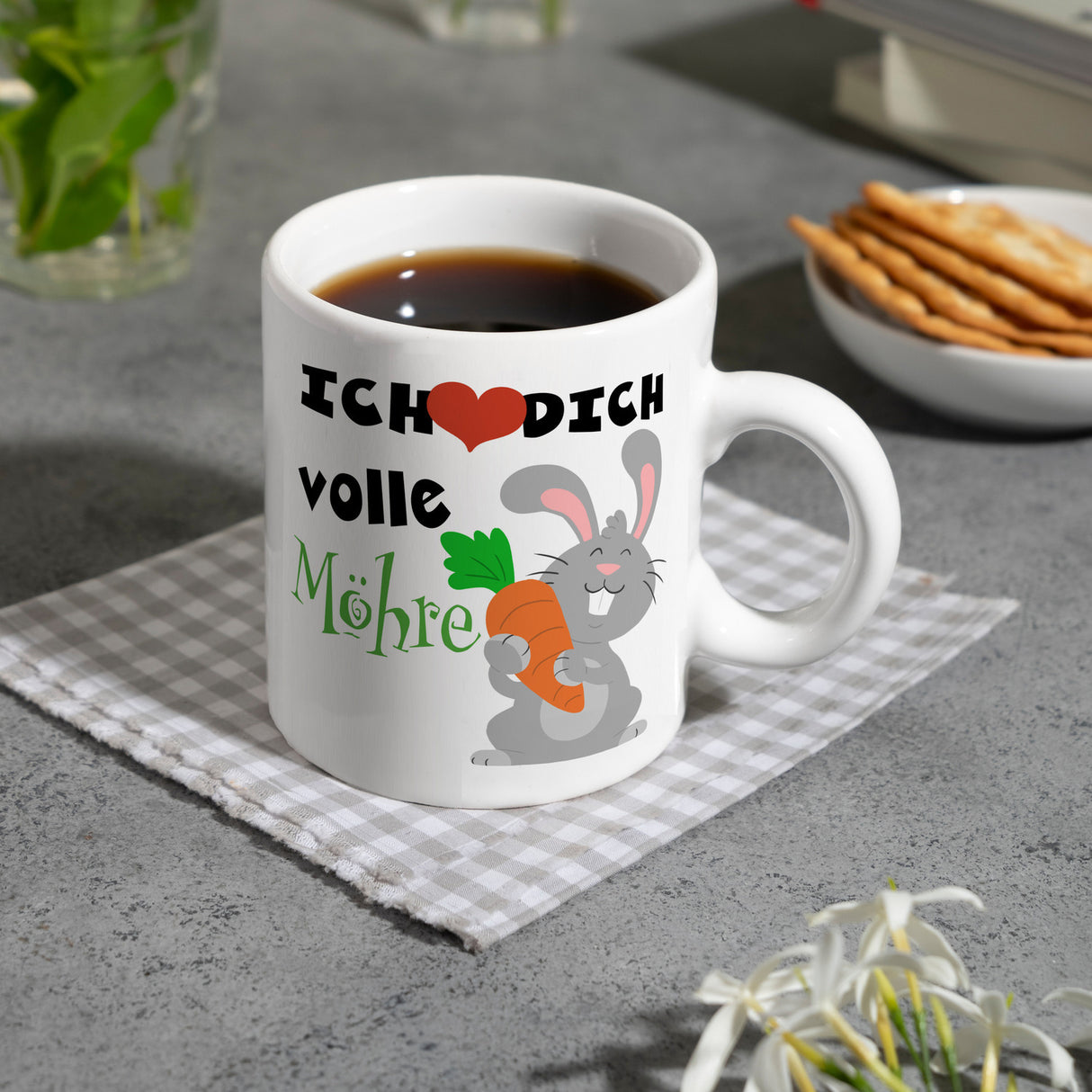 Ich liebe dich volle Möhre Kaffeebecher