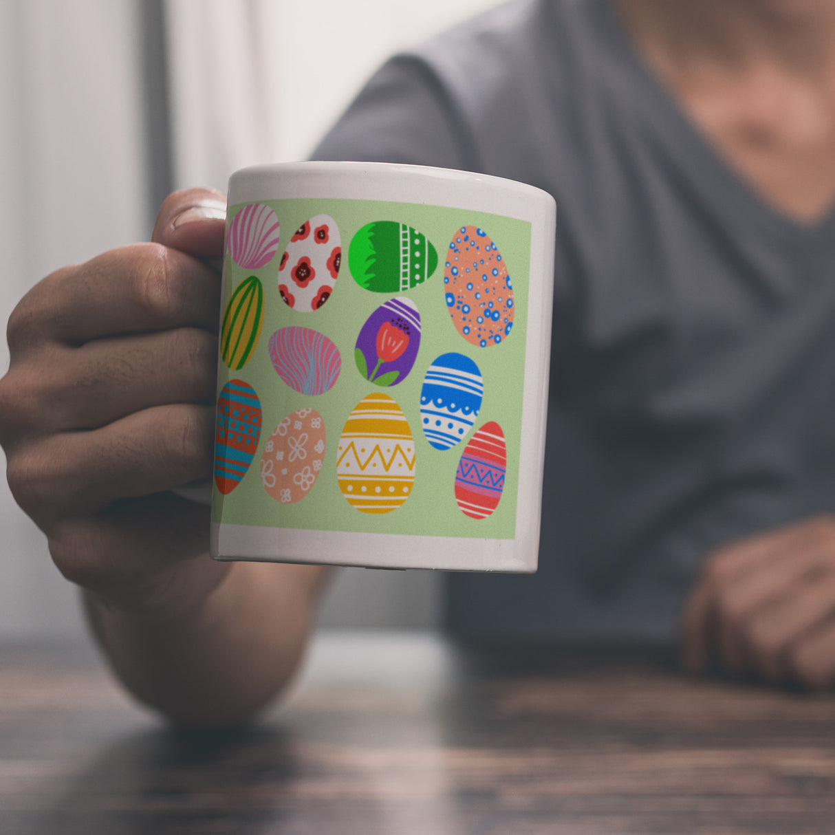 Eier Kaffeebecher für Ostern
