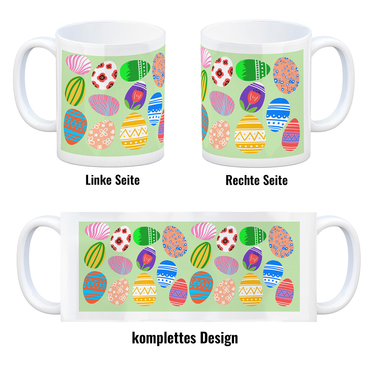 Eier Kaffeebecher für Ostern