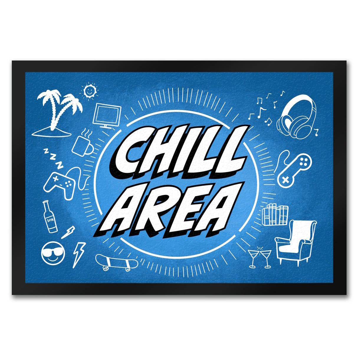 Chill Area Icons Fußmatte
