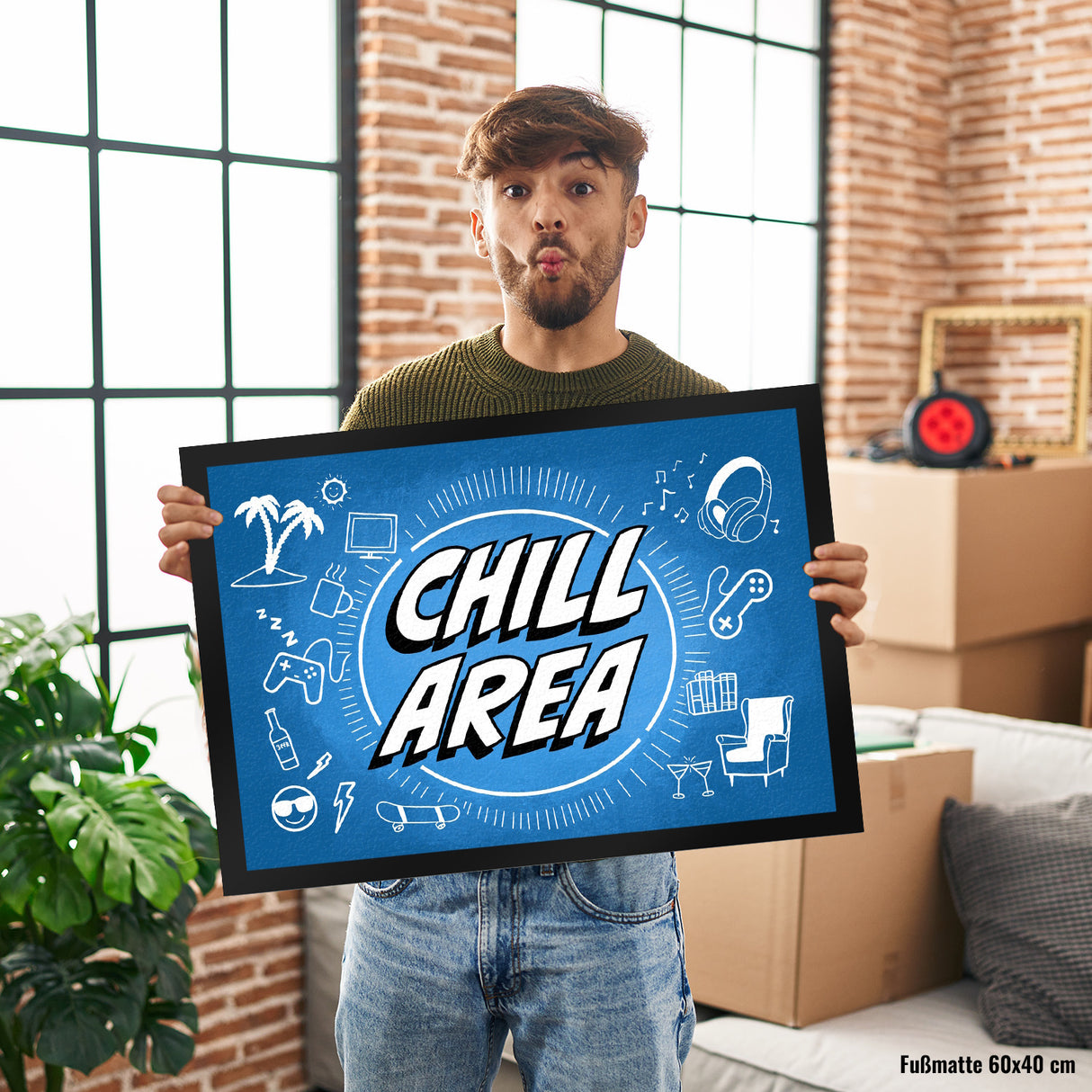 Chill Area Icons Fußmatte
