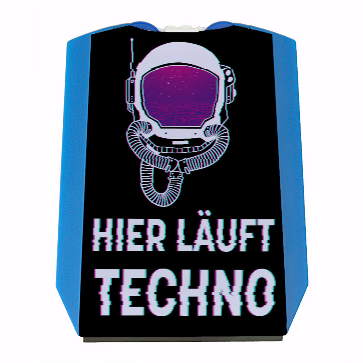 Hier läuft Techno Parkscheibe für Technofans mit 2 Einkaufswagenchips