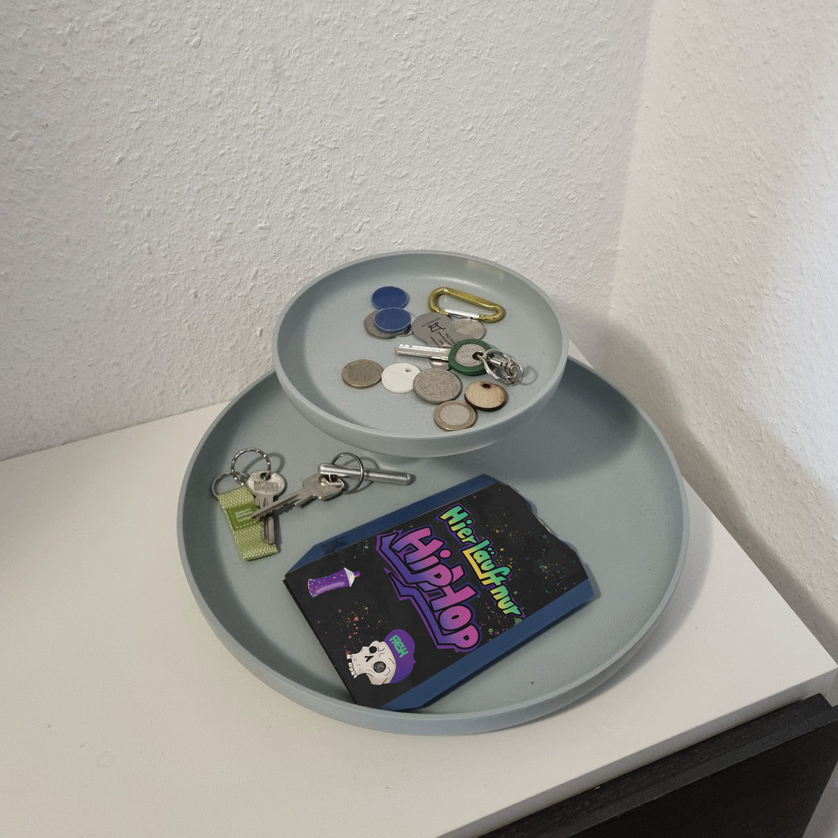 Hier läuft nur Hip-Hop Parkscheibe für Rapper mit 2 Einkaufswagenchips