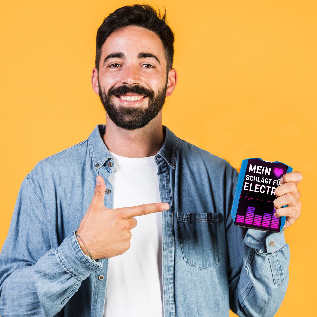 Mein Herz schlägt für Electro Parkscheibe mit 2 Einkaufswagenchips