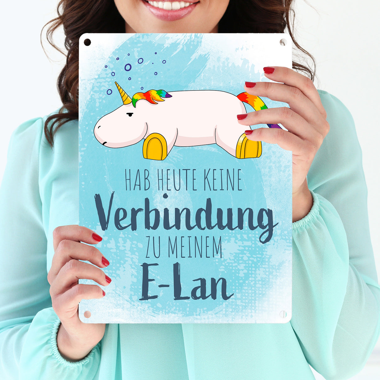 Hab heute keine Verbindung zu meinem E-Lan Einhorn Metallschild