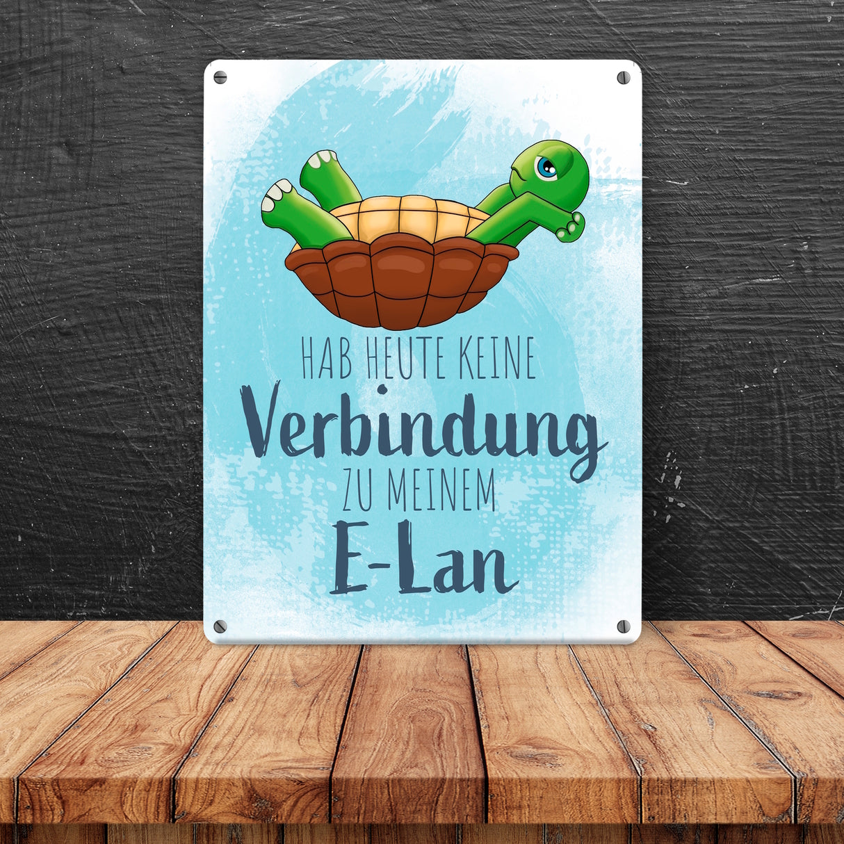 Hab heute keine Verbindung zu meinem E-Lan Schildkröte Metallschild