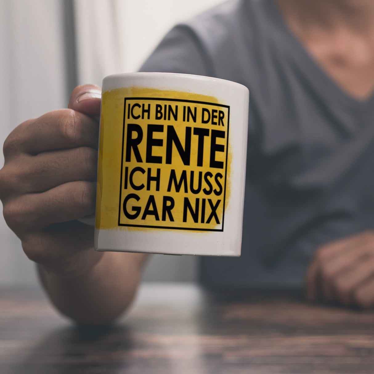 Ich bin in der Rente ich muss gar nix Kaffeebecher für den Ruhestand