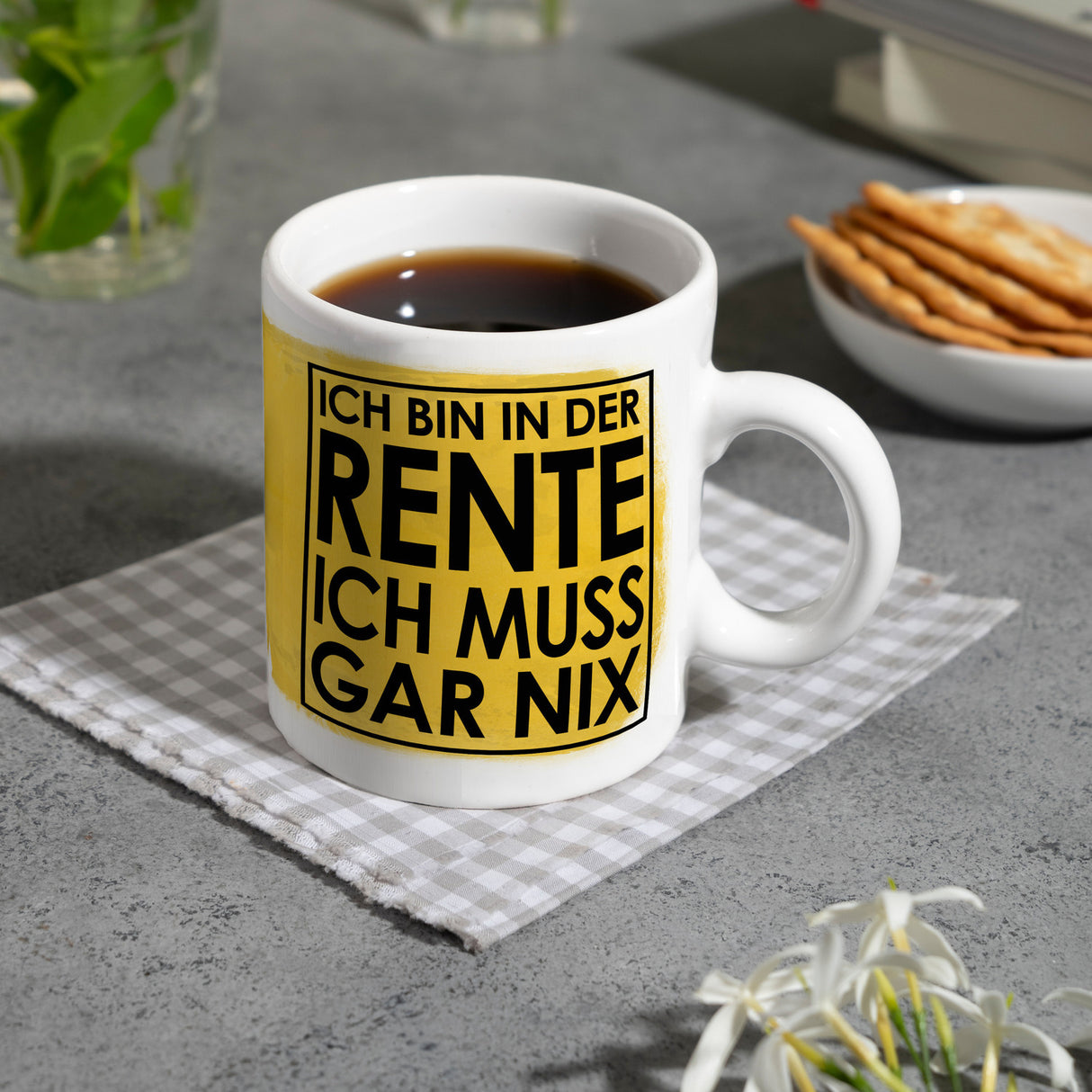 Ich bin in der Rente ich muss gar nix Kaffeebecher für den Ruhestand