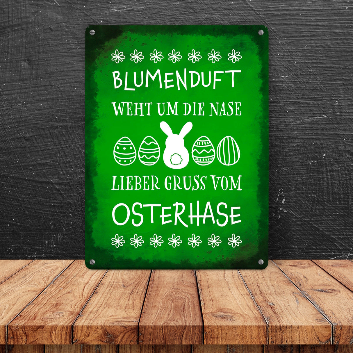 Lieber Gruß vom Osterhase Metallschild