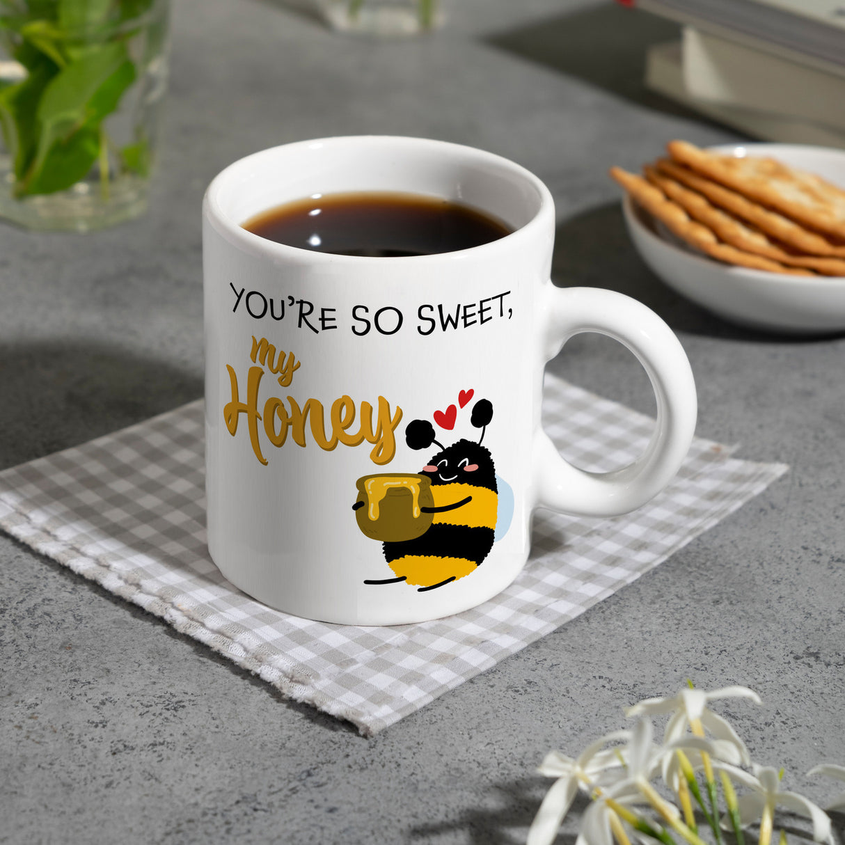You're so sweet, my honey Kaffeebecher mit süßer Biene