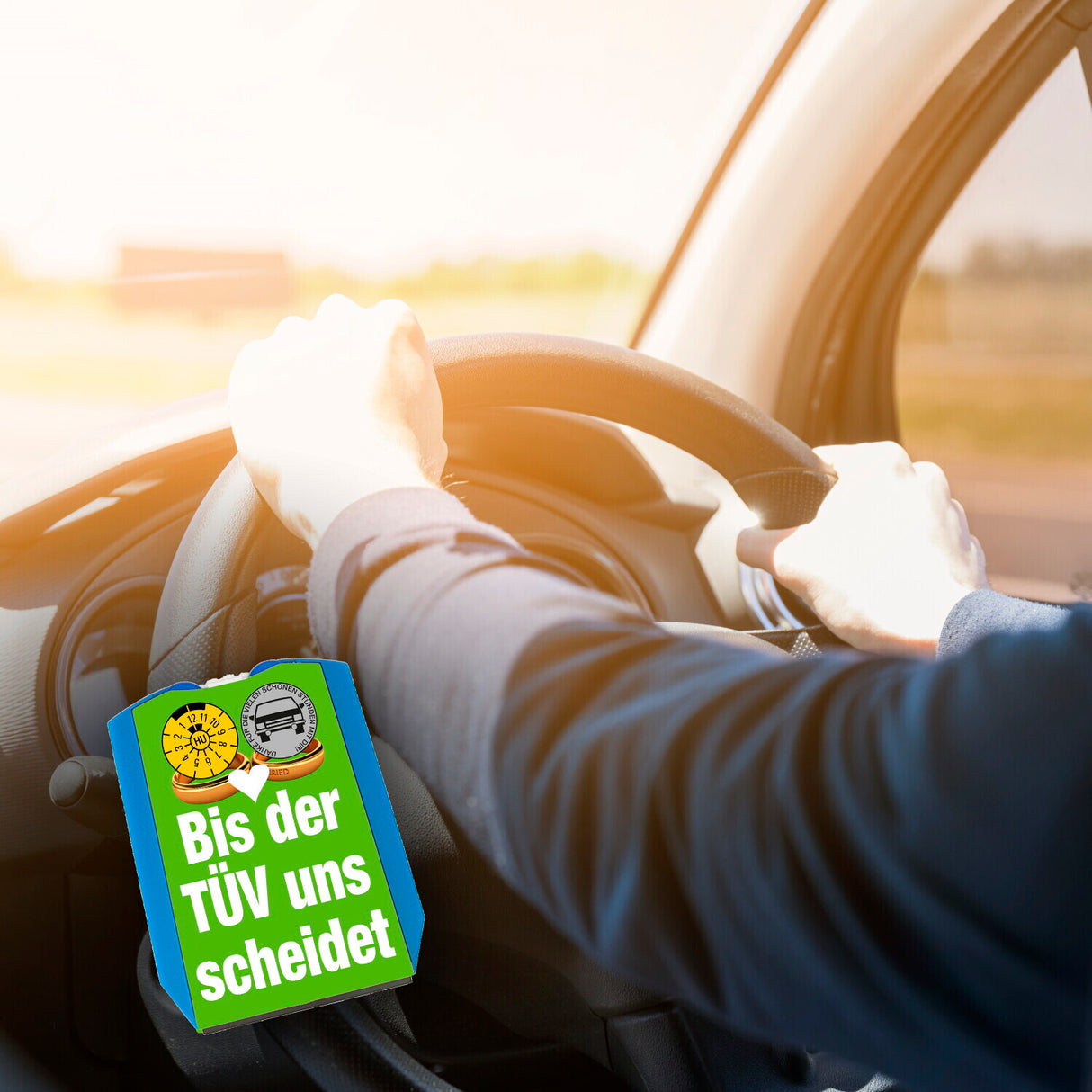 Bis der TÜV uns scheidet Autoliebhaber Parkscheibe in grün