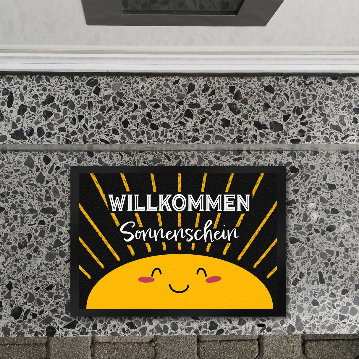 Willkommen Sonnenschein Fußmatte