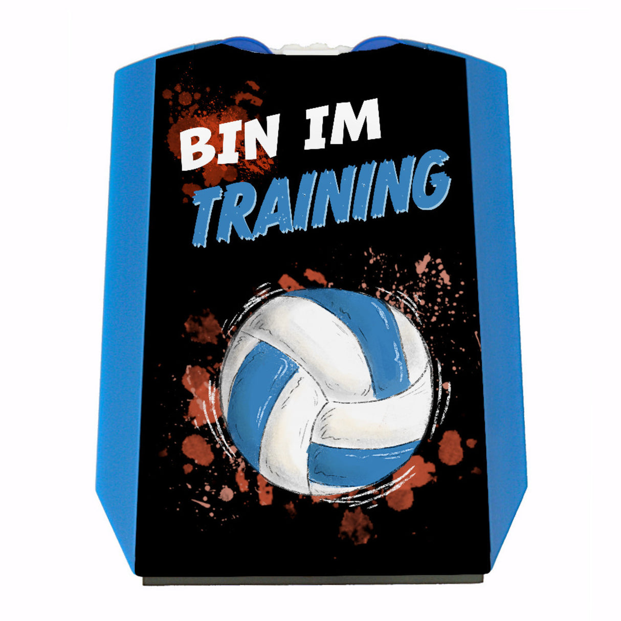 Bin im Training Volleyball Parkscheibe mit 2 Einkaufswagenchips