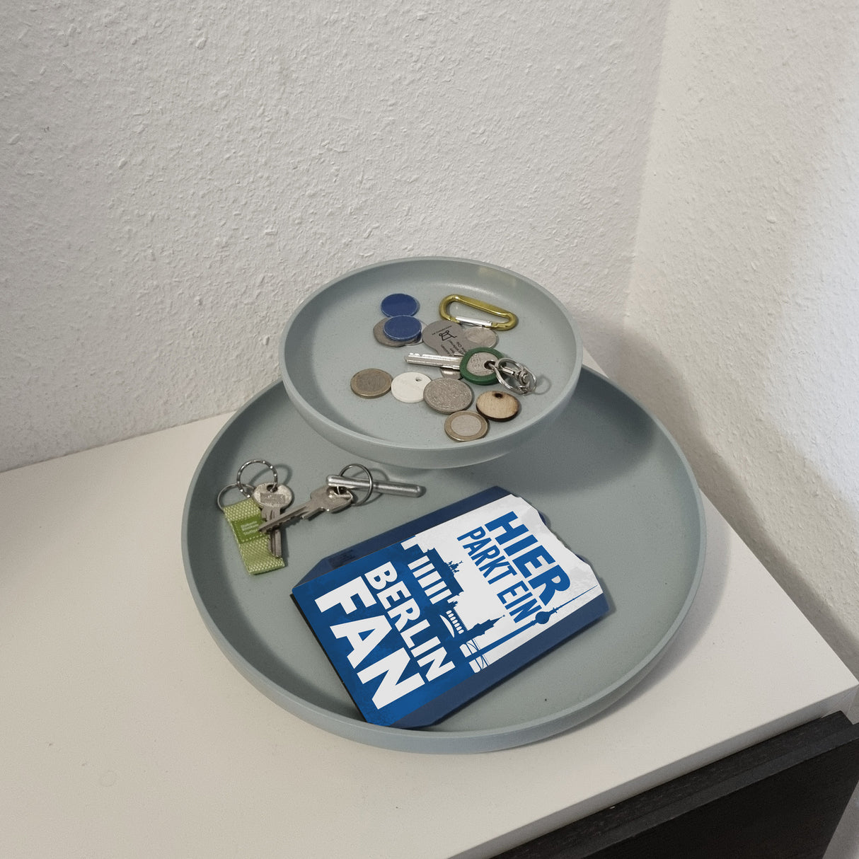 Hier parkt ein Berlin Fan Parkscheibe in Blau Weiß