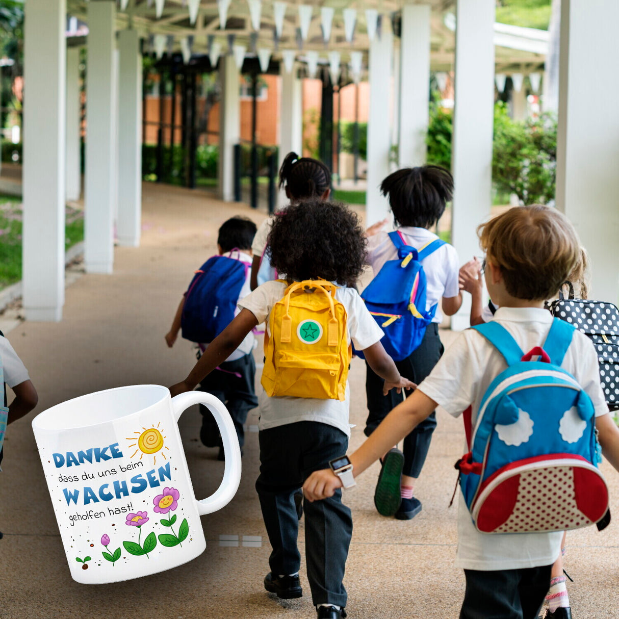 Danke Kaffeebecher für Erzieherinnen und Kindergärtnerinnen
