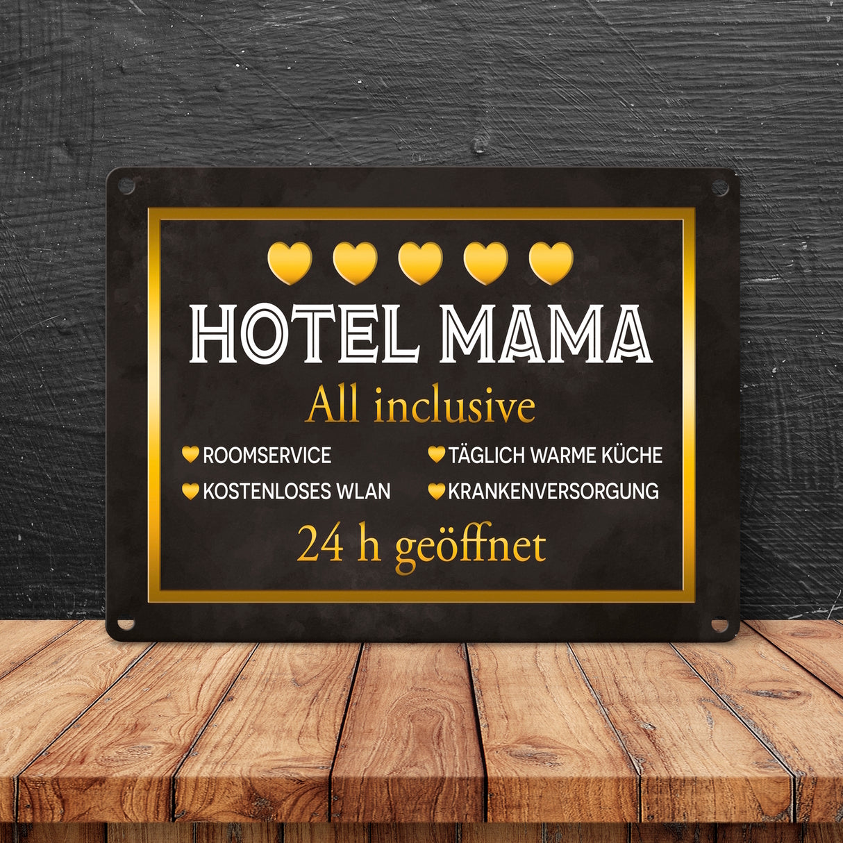 Hotel Mama - All inclusive Metallschild