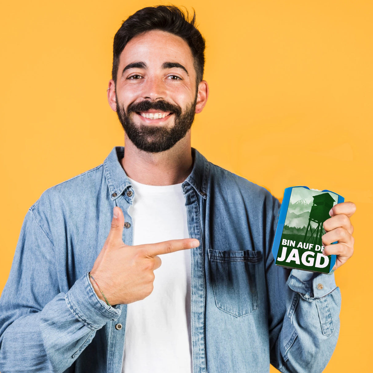 Bin auf der Jagd Parkscheibe für Jäger mit Jägerstand und 2 Einkaufswagenchips