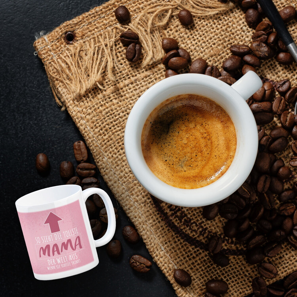 So sieht die tollste Mama der Welt aus wenn sie Kaffee trinkt Kaffeebecher