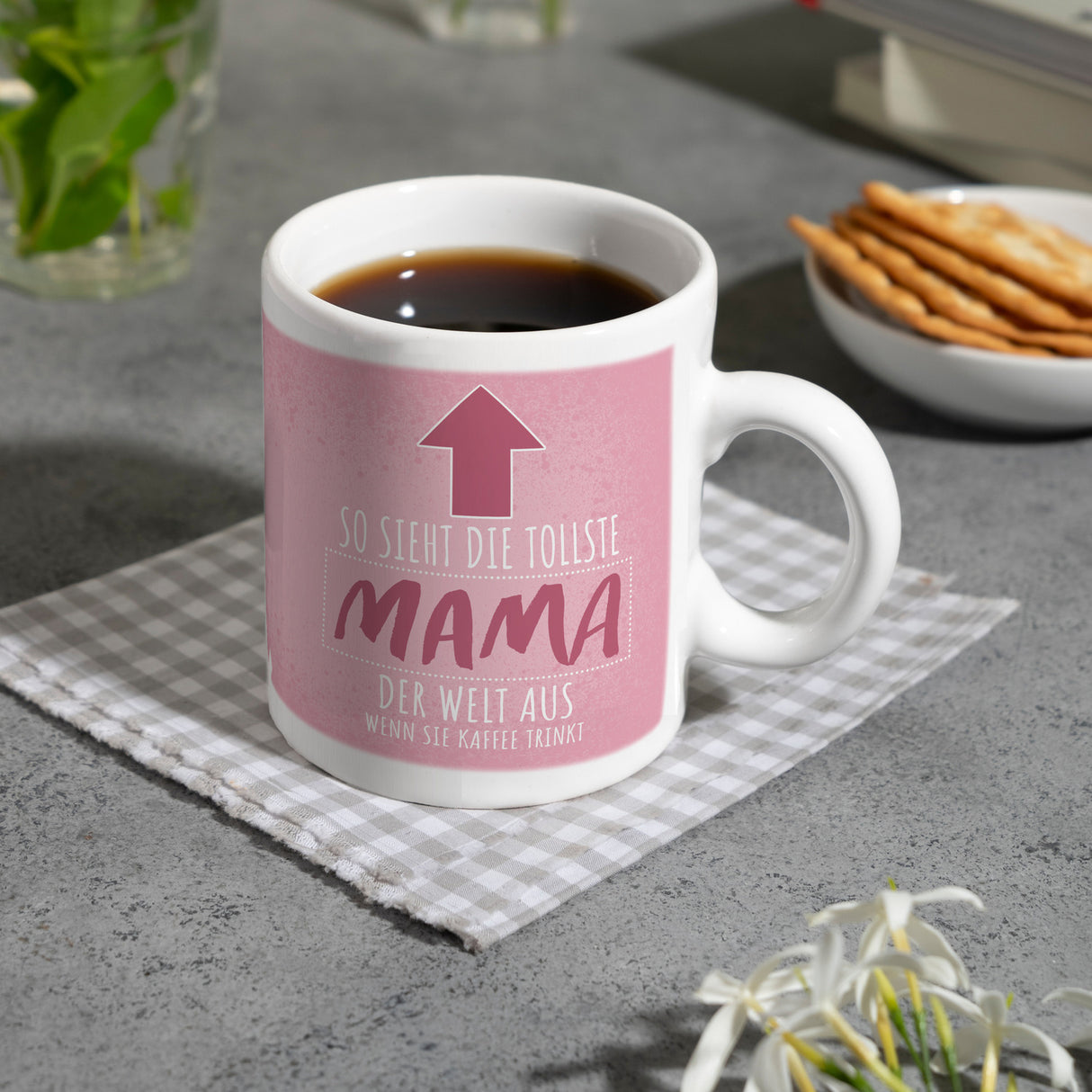 So sieht die tollste Mama der Welt aus wenn sie Kaffee trinkt Kaffeebecher
