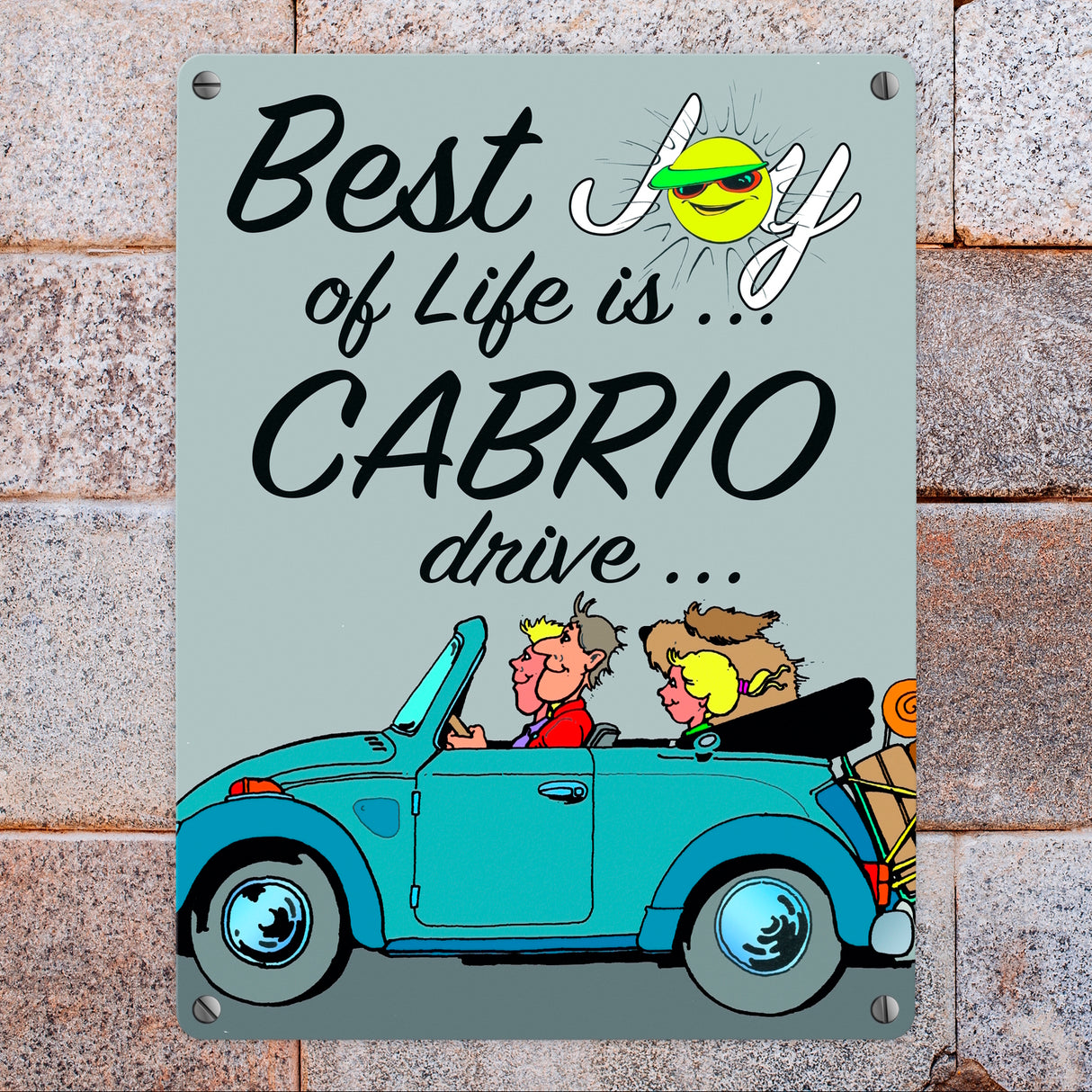 Best Joy of Life is Cabrio drive Metallschild