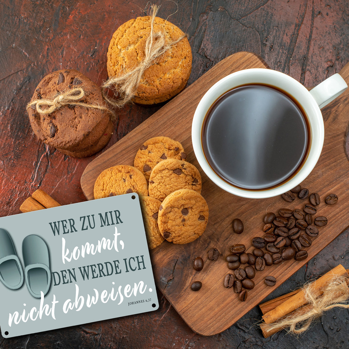 Bibelvers aus dem Johannes Evangelium Metallschild