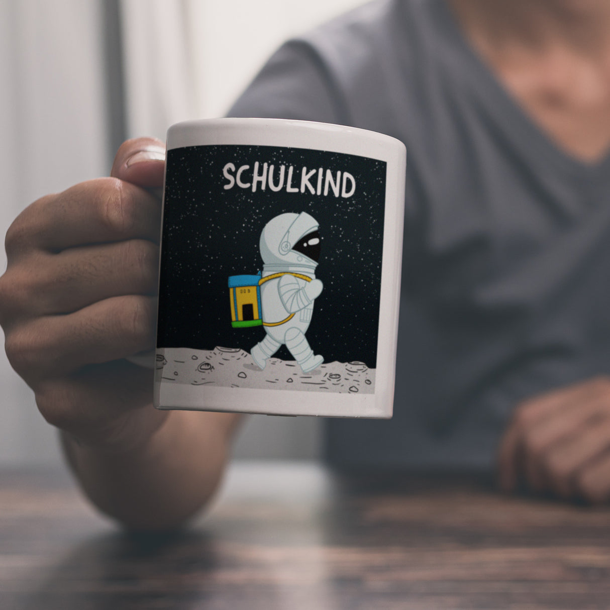 Schulkind Astronaut Kaffeebecher für die Einschulung