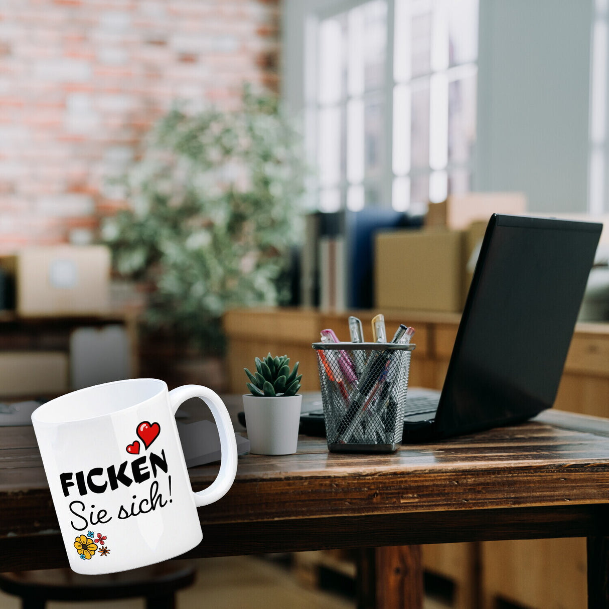 Ficken Sie sich witziger Kaffeebecher für Kollegen
