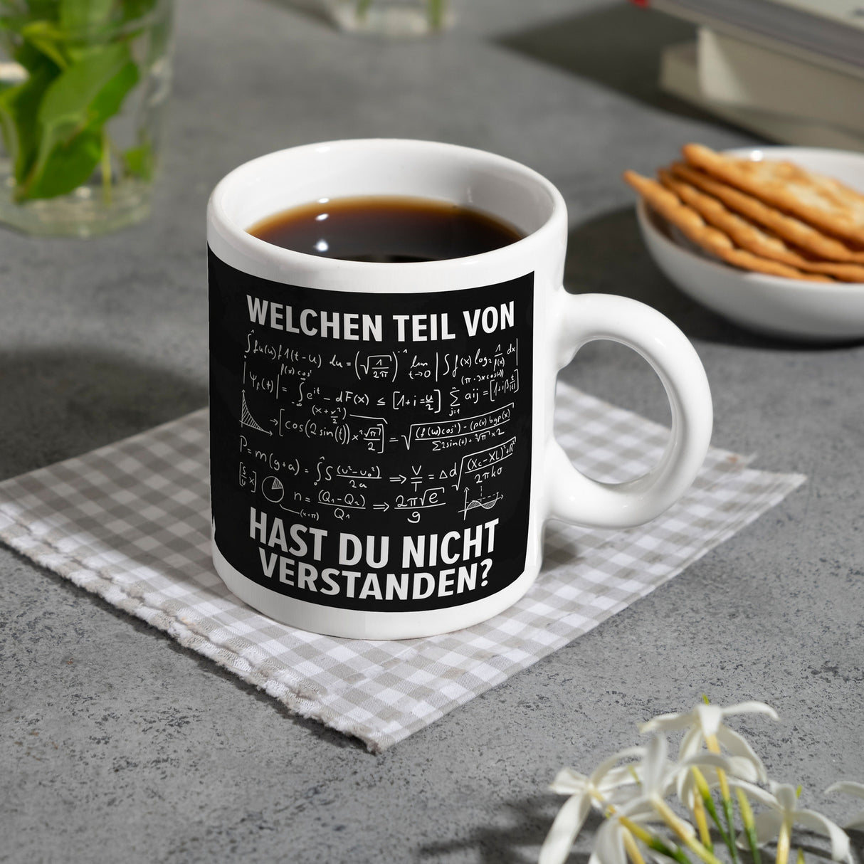 Welchen Teil von… hast du nicht verstanden Mathematische Formel Kaffeebecher