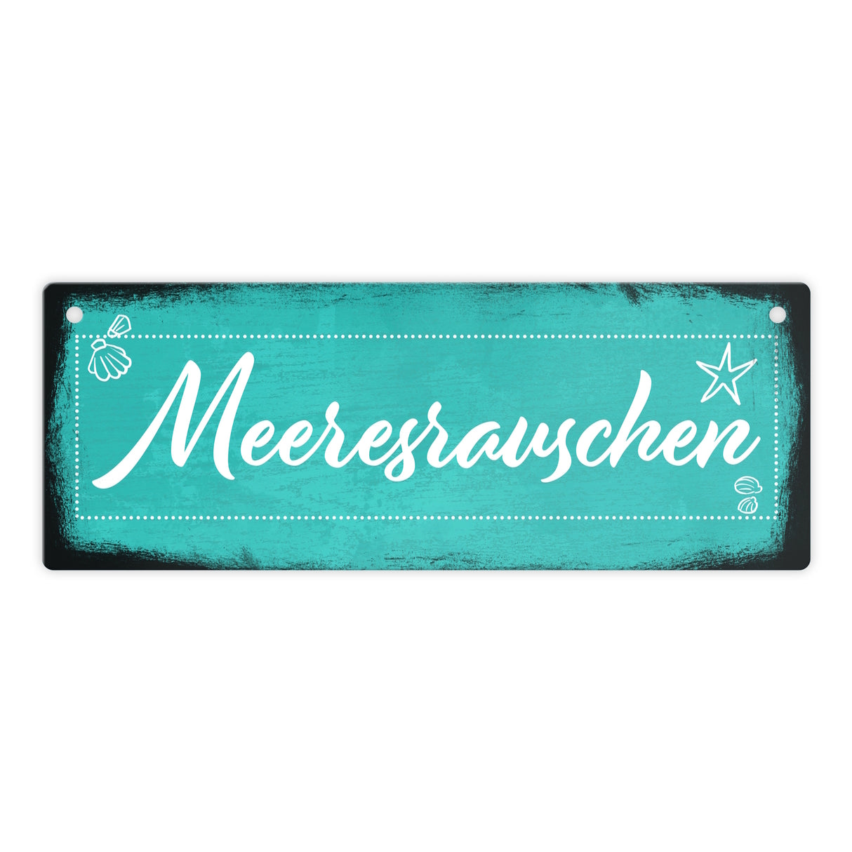 Meeresrauschen Urlaub Metallschild für die Terrasse