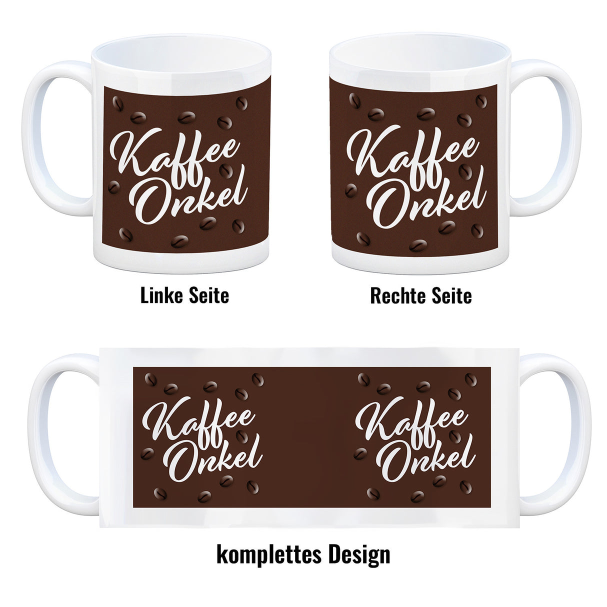 Kaffeeonkel Kaffeebecher zum Thema Koffeinjunkie