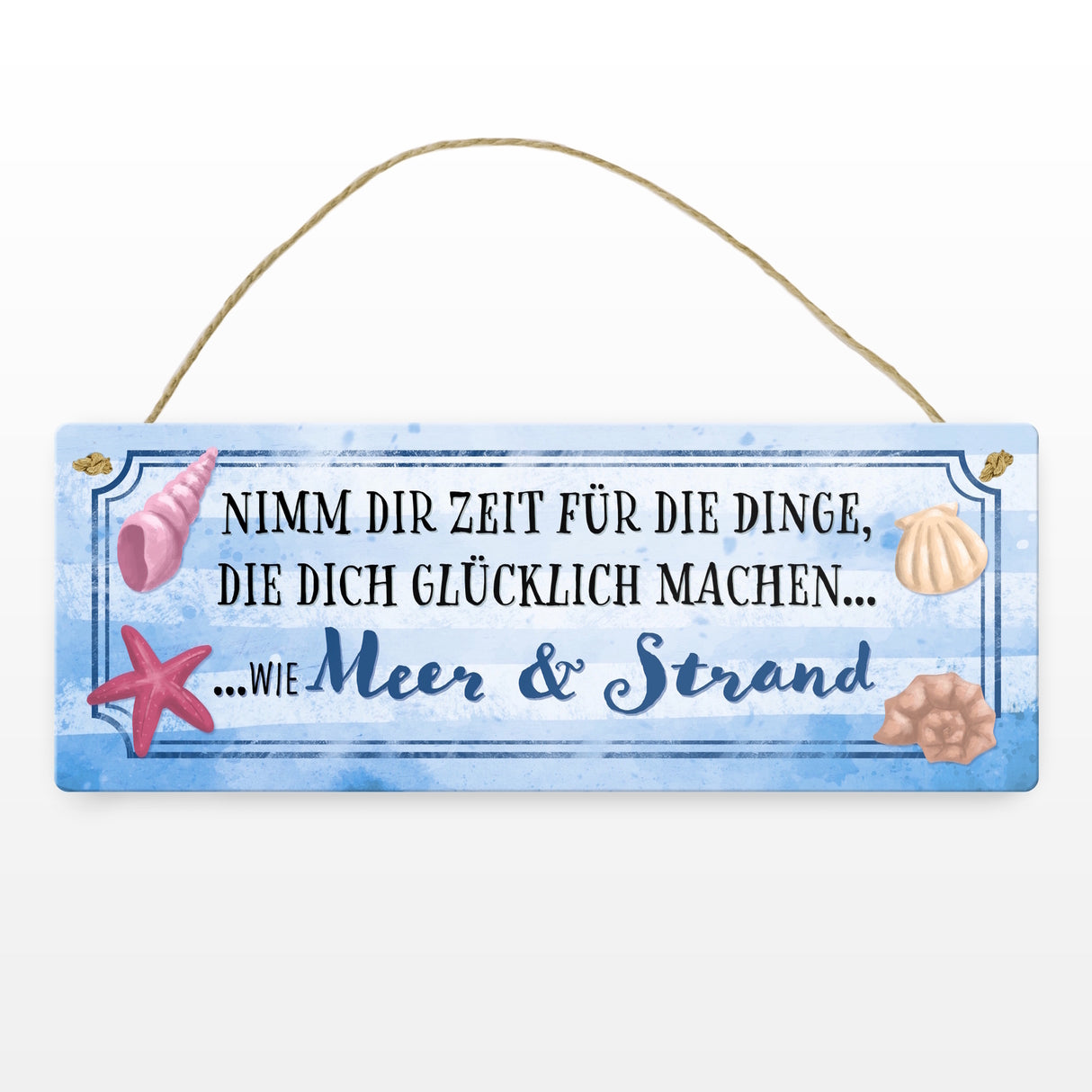 Nimm dir Zeit für Meer & Strand Metallschild