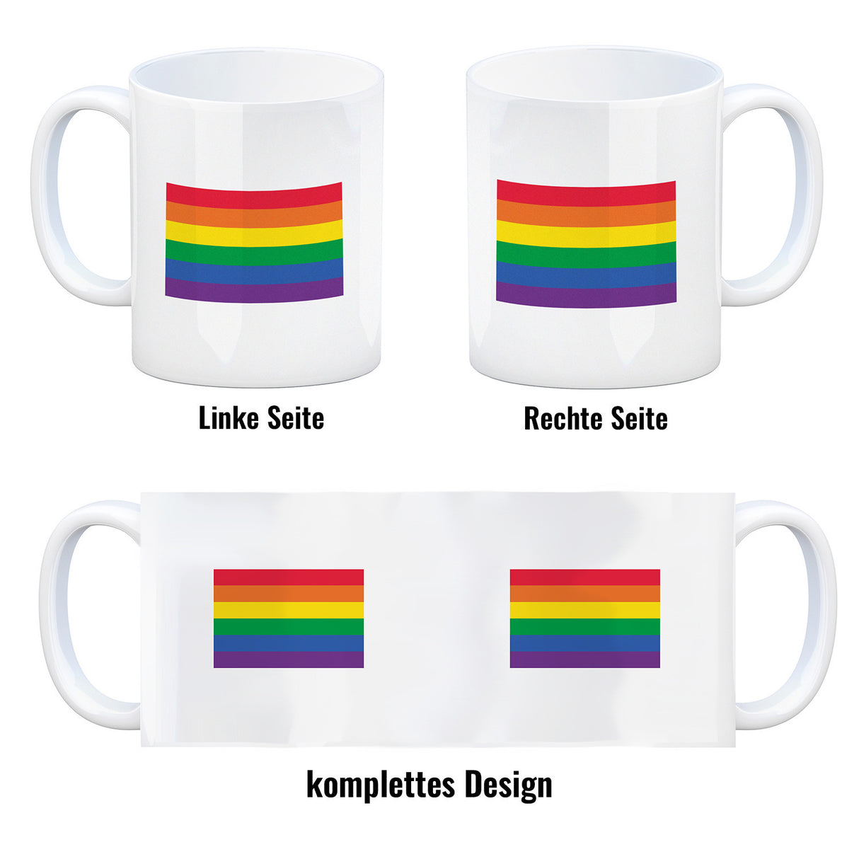 Pride Flagge Gleichberechtigung Kaffeebecher