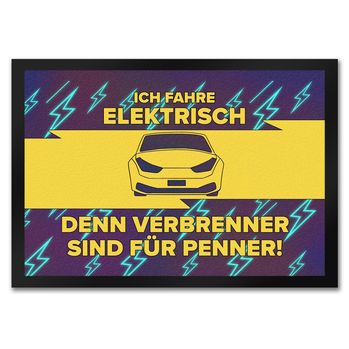 Ich fahre elektrisch… Fußmatte für Elektroauto Fahrer