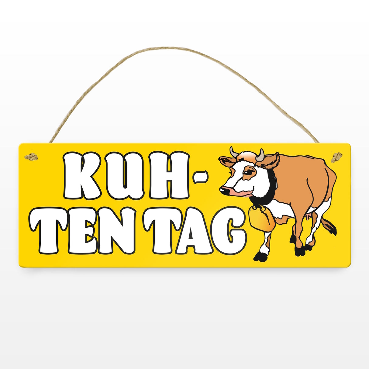 Kuh-ten Tag Metallschild mit Kuh zum Thema Bauernhof