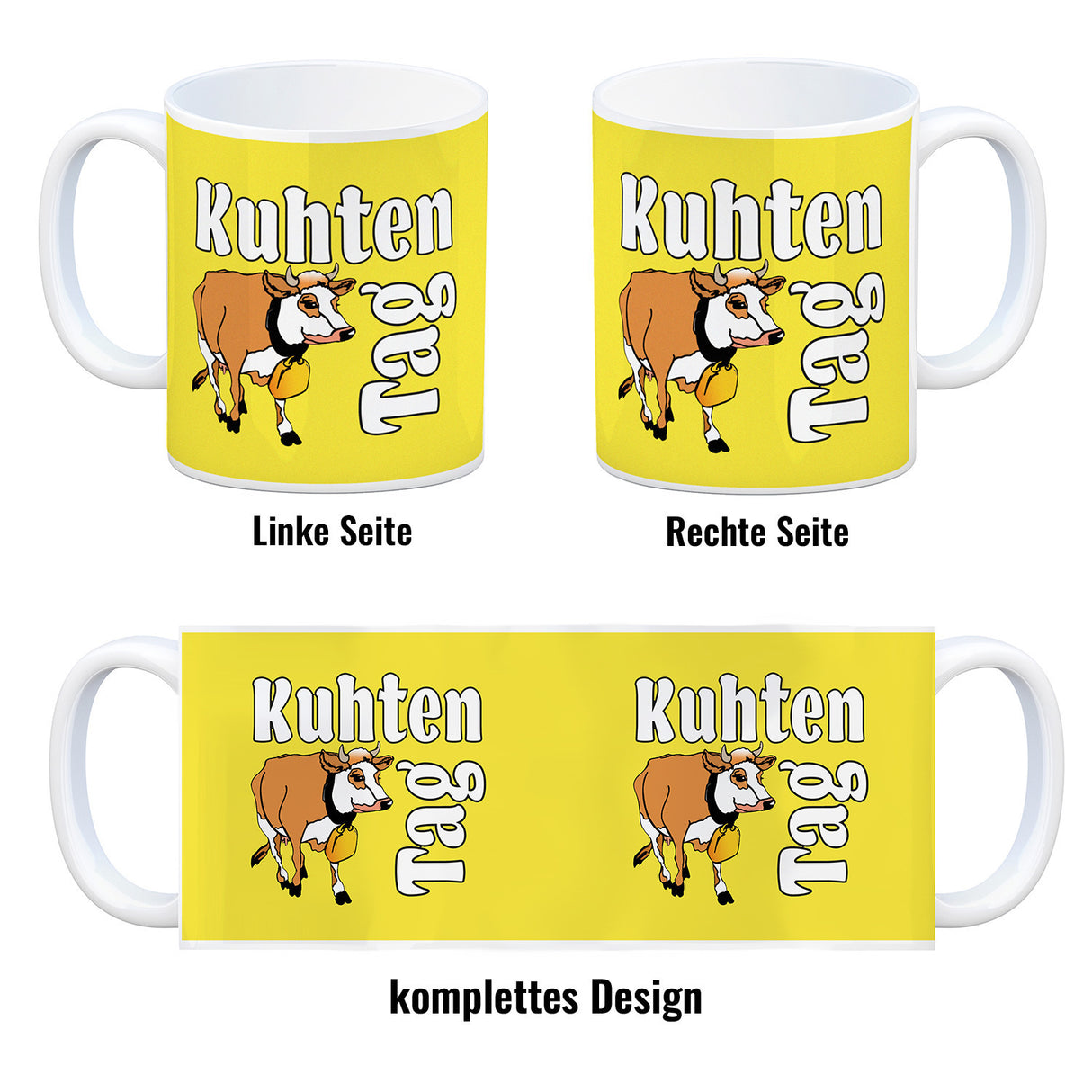 Kuhten Tag Kaffeebecher mit Kuh zum Thema Bauernhof