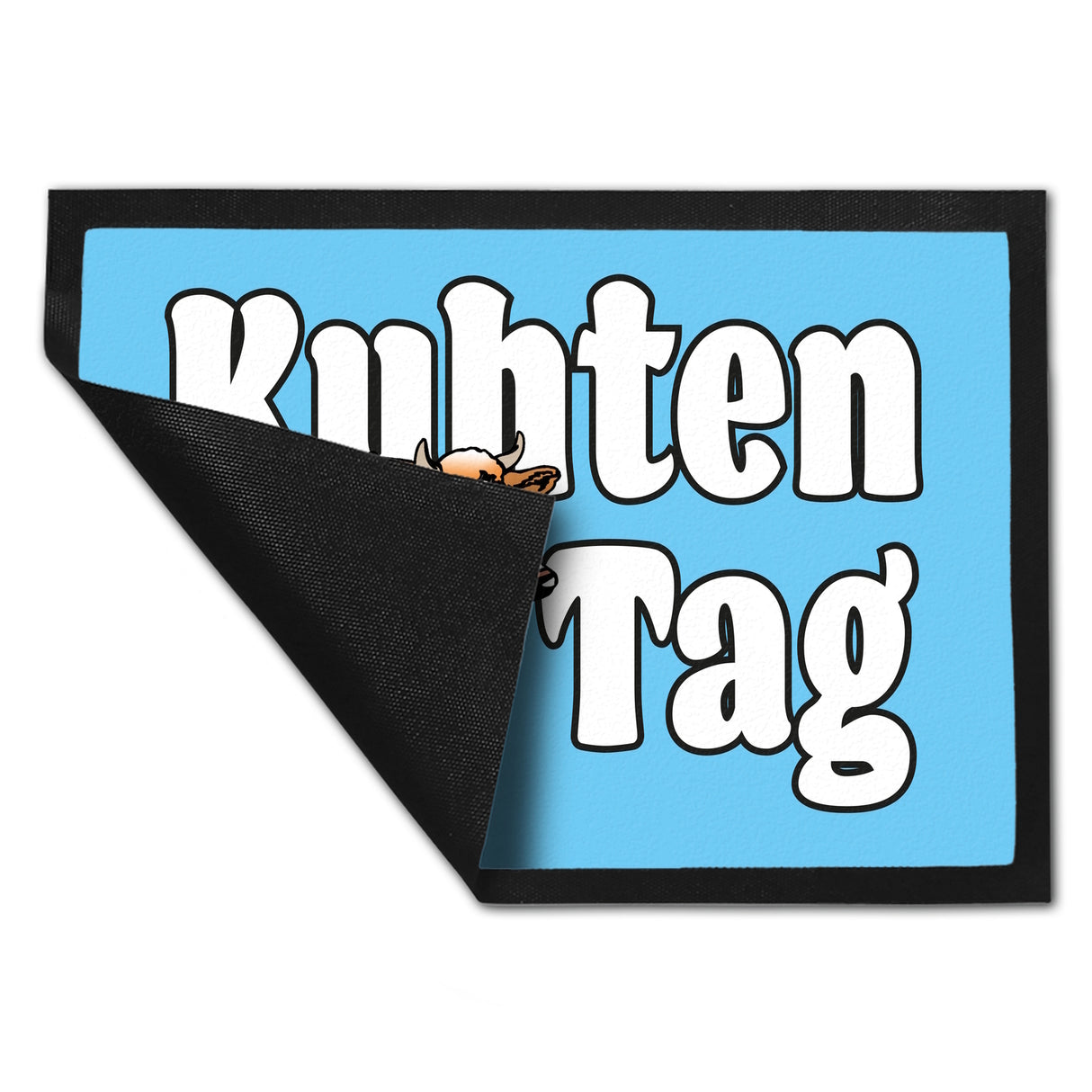 Kuhten Tag Fußmatte mit Kuh zum Thema Bauernhof