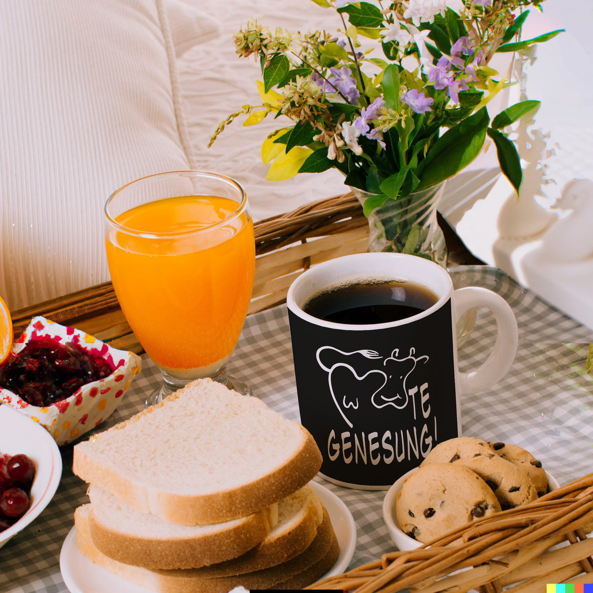 KUHte Genesung Kaffeebecher mit Kuh Motiv