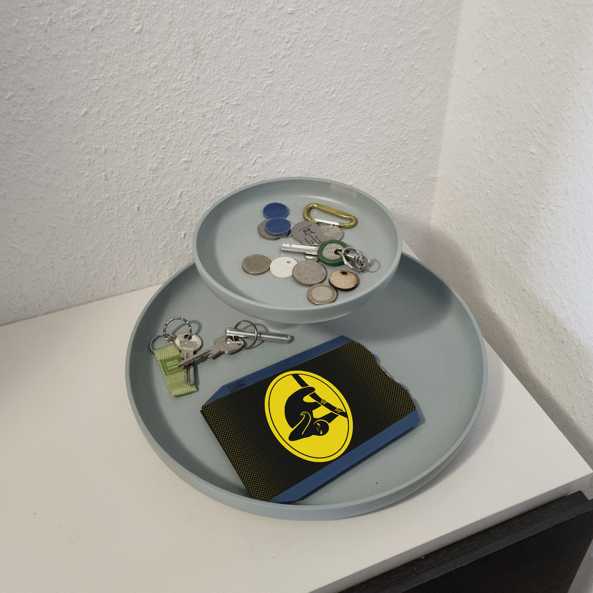 Witzige Parkscheibe mit Faultier Superhelden-Logo